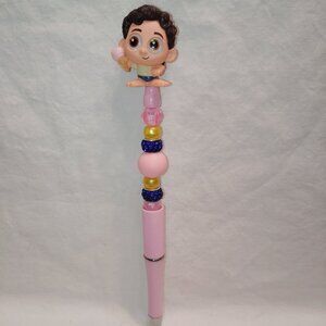Disney Doorable- Luca - Handmade Beaded Pen